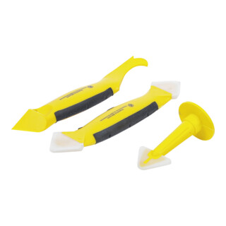 BGS Do it yourself Set di spatole e utensile per rimozione silicone, 3pz.