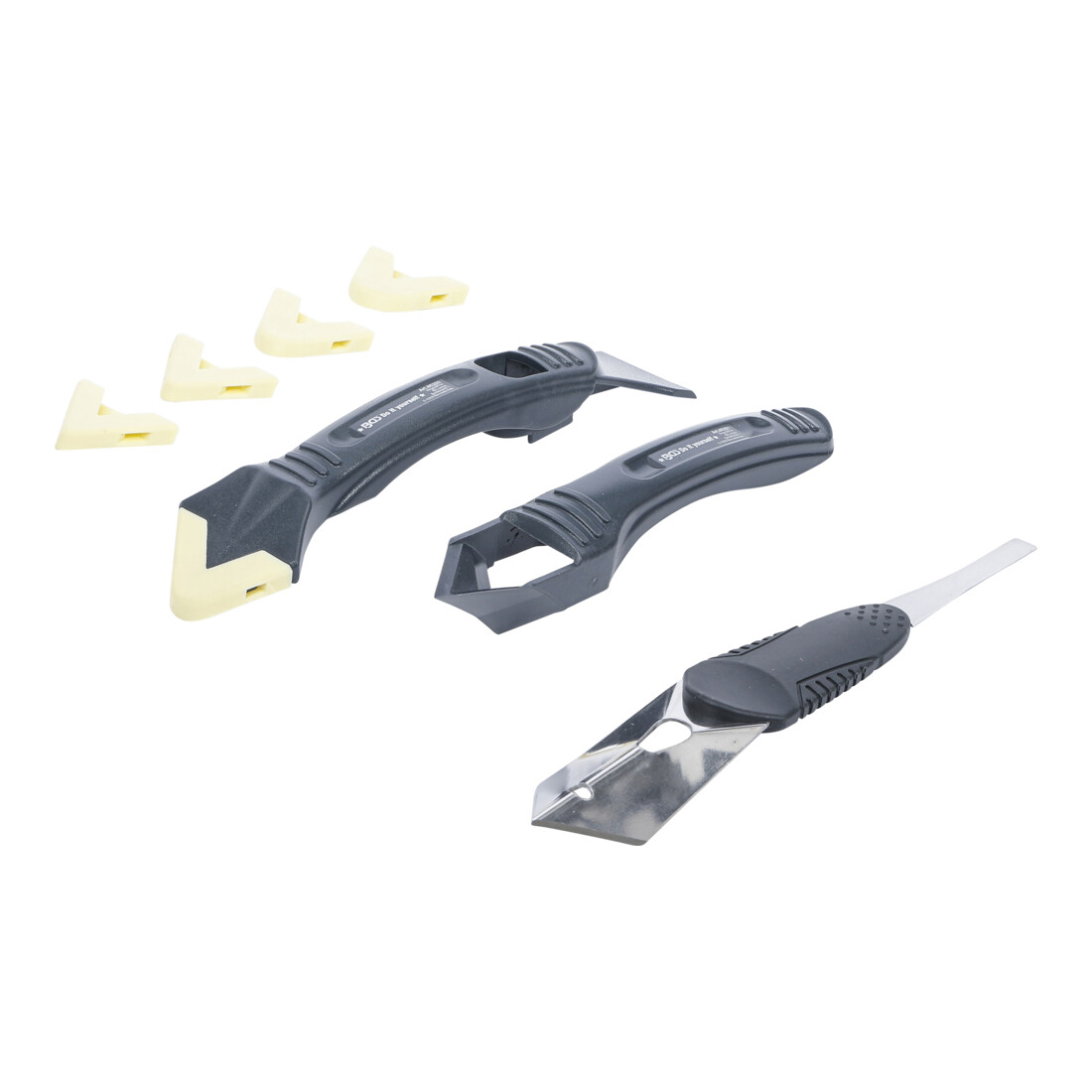 BGS Do it yourself Set di spatole e utensile per rimozione silicone, 8pz.
