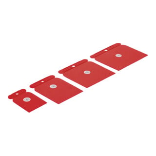 BGS Do it yourself Set di spatole in acciaio, plastica, 50/80/100/120mm, 4pz.