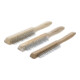 BGS Do it yourself Set di spazzole metalliche con manico in legno a 2, 3, 4 file, 3pz.-1