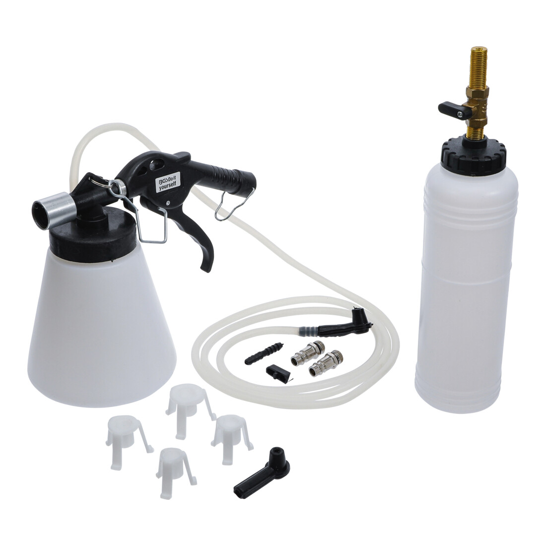 BGS Do it yourself Set di spurgo dei freni ad aria compressa, 7pz.
