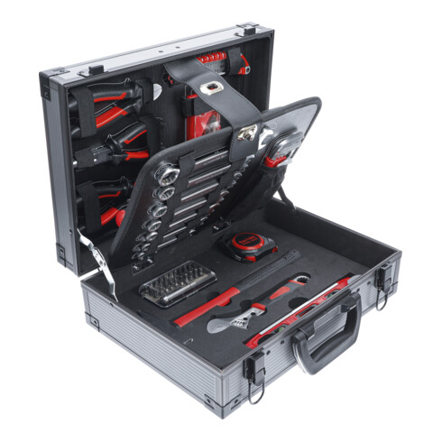 BGS Do it yourself Set di utensili in valigetta di alluminio, con 66 utensili