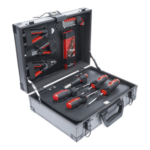 BGS Do it yourself Set di utensili in valigetta di alluminio, con 66 utensili