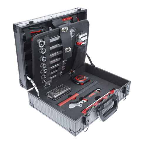BGS Do it yourself Set di utensili in valigetta di alluminio, con 66 utensili