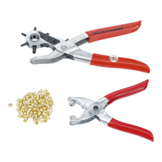 BGS Do it yourself Set pinze per fustella e occhielli, 102pz.