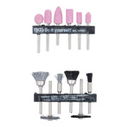 BGS Do it yourself Set smerigliatrice e set di spazzole in acciaio e plastica, 12pz.-5