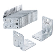 BGS Do it yourself Staffa angolare, con rinforzo, 70 x 70 x 55 x 2,5mm, confezione risparmio, 25pz.-1