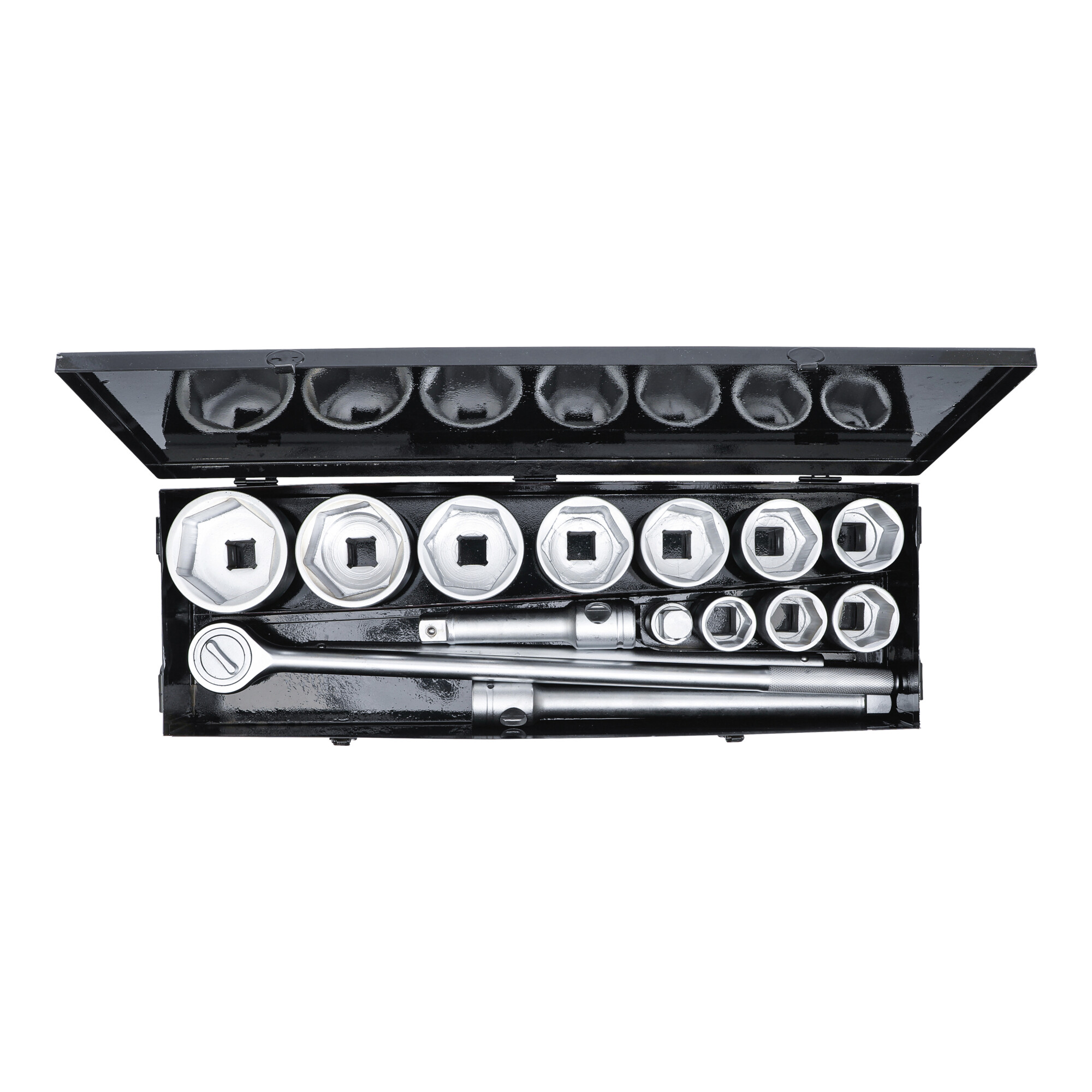 BGS Do it yourself Steckschlüssel-Satz Antrieb 25 mm SW 36 - 80 mm 15-tlg.
