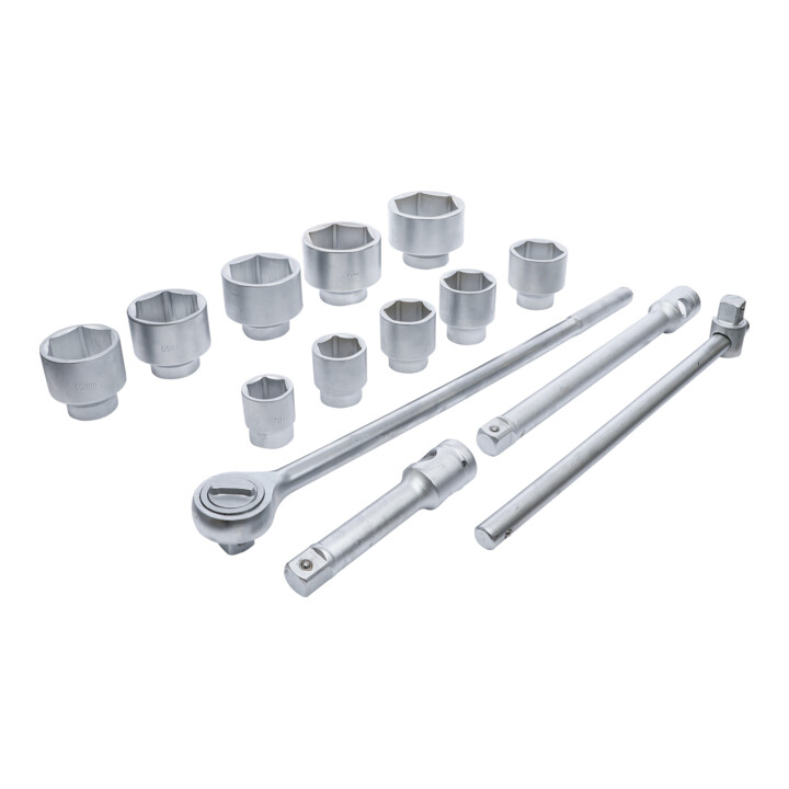 BGS Do it yourself Steckschlüssel-Satz Antrieb 25 mm SW 36 - 80 mm 15-tlg.