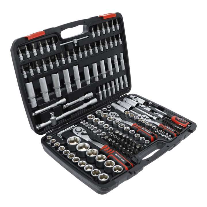 BGS Do it yourself Steckschlüssel-Satz Antrieb 6,3 mm (1/4 Zoll) / 10 mm (3/8 Zoll) / 12,5 mm (1/2 Zoll) 172 teilig