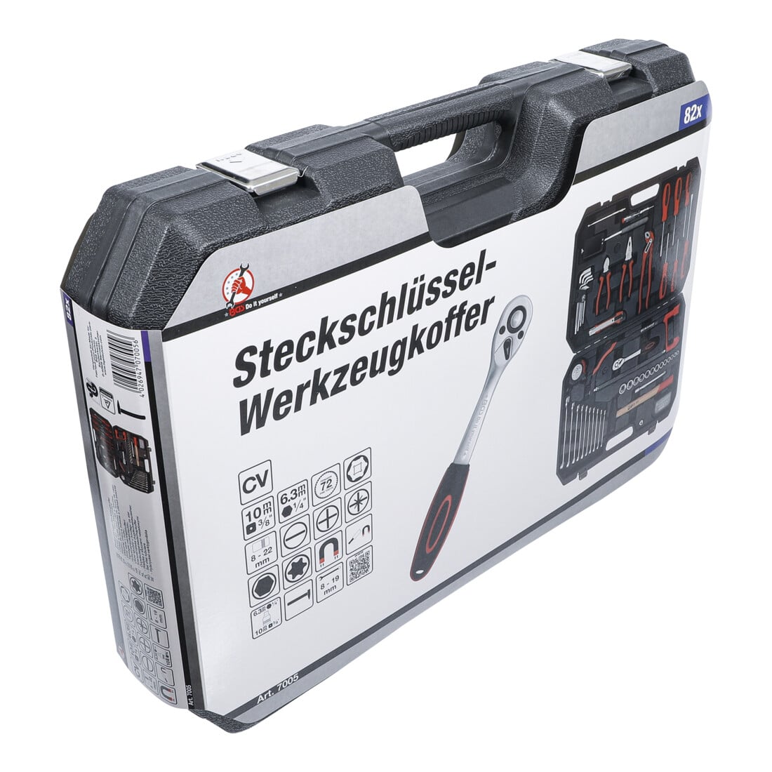 BGS Do it yourself Steckschlüssel-Werkzeugkoffer 82-tlg.