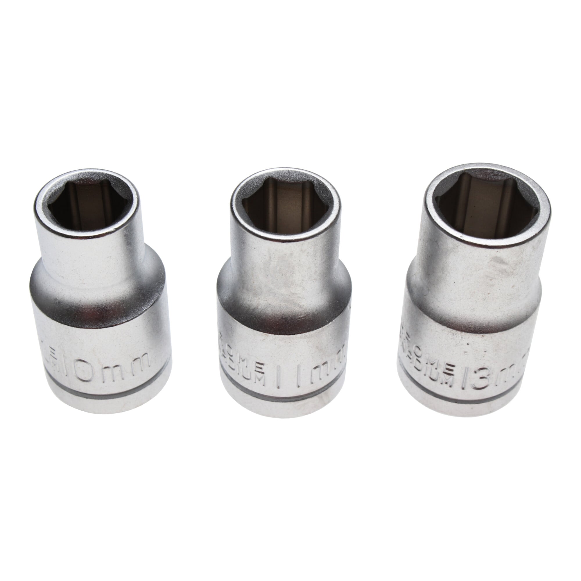 BGS Do it yourself Steckschlüsseleinsatz-Satz Antrieb 12,5 mm (1/2 Zoll) SW 10 - 11 - 13 mm 3 teilig