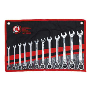 BGS Do it yourself steek-ringratelsleutelset omkeerbaar SW 8 - 19 mm 12 dlg.