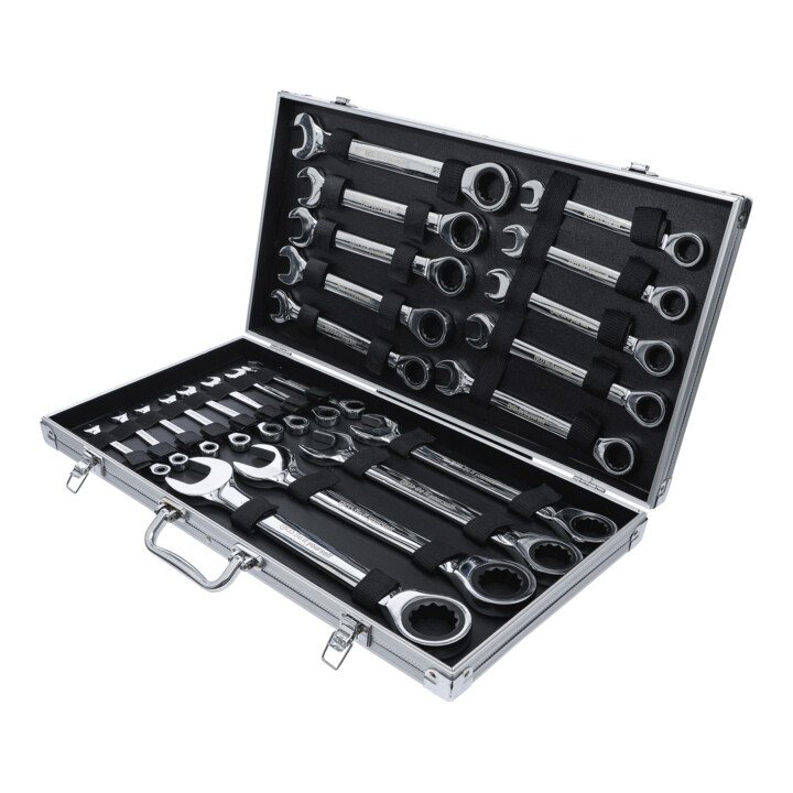 BGS Do it yourself steek-ringratelsleutelset SW 6 - 32 mm 22 dlg.