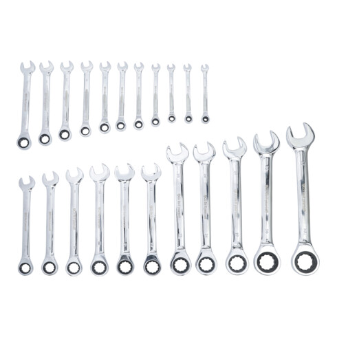 BGS Do it yourself steek-ringratelsleutelset SW 6 - 32 mm 22 dlg.