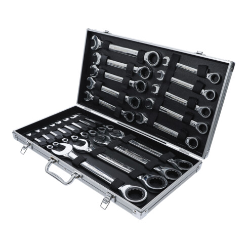 BGS Do it yourself steek-ringratelsleutelset SW 6 - 32 mm 22 dlg.