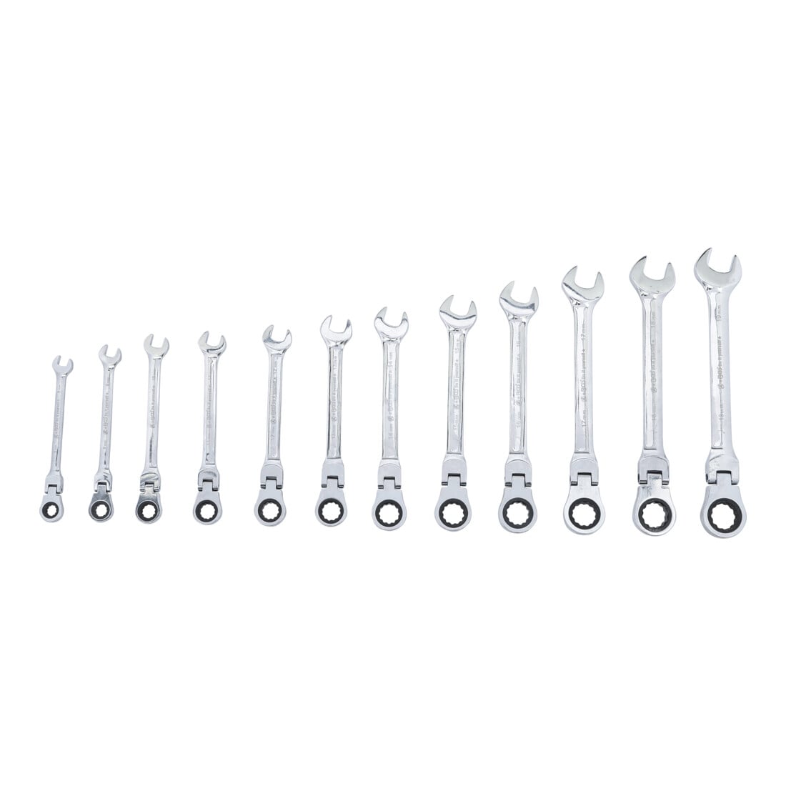 BGS Do it yourself steek-ringratelsleutelset SW 8 - 19 mm 12 dlg.