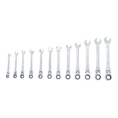 BGS Do it yourself steek-ringratelsleutelset SW 8 - 19 mm 12 dlg.