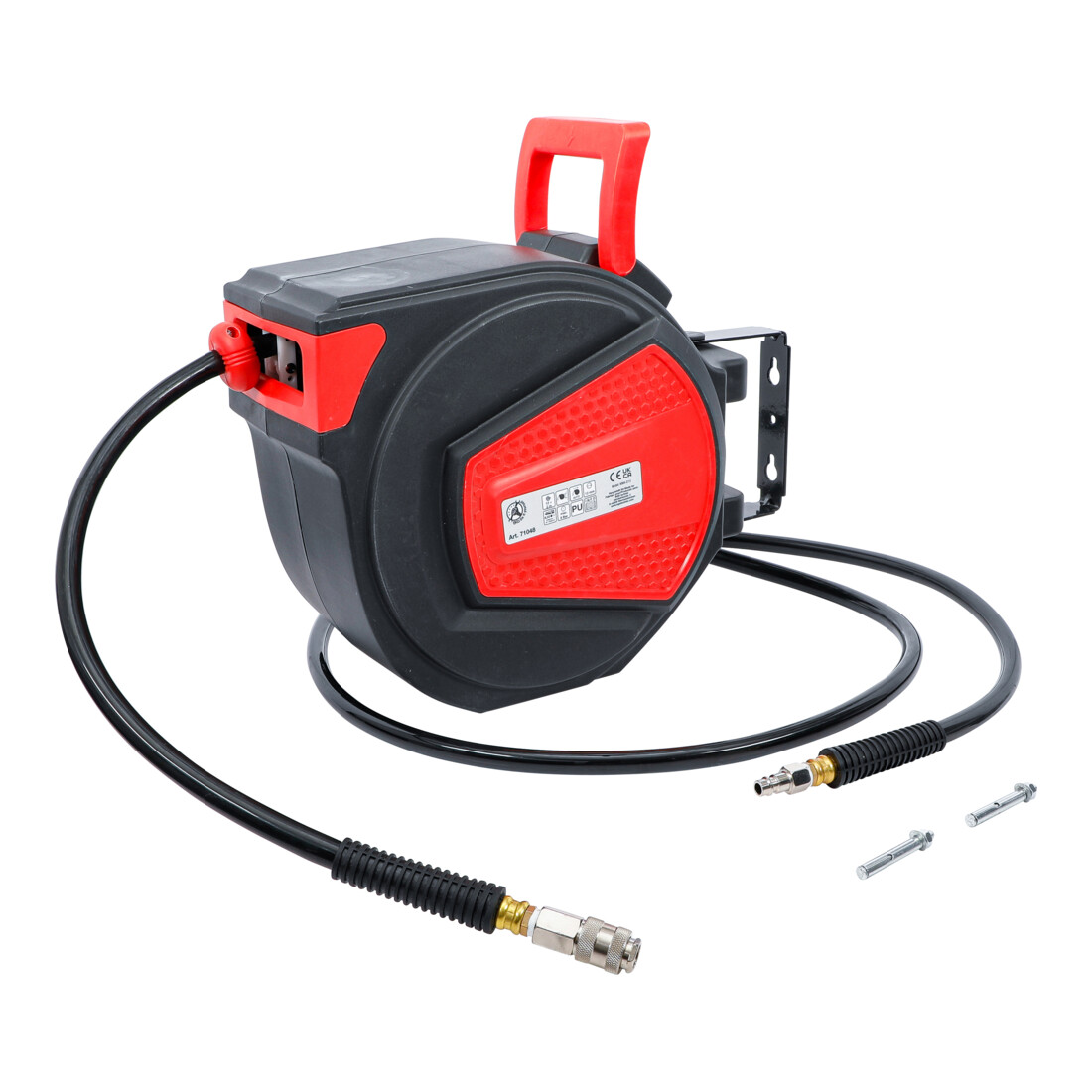 BGS Do it yourself Tubo dell'aria compressa con avvolgitubo, automatico, 12m + 2m