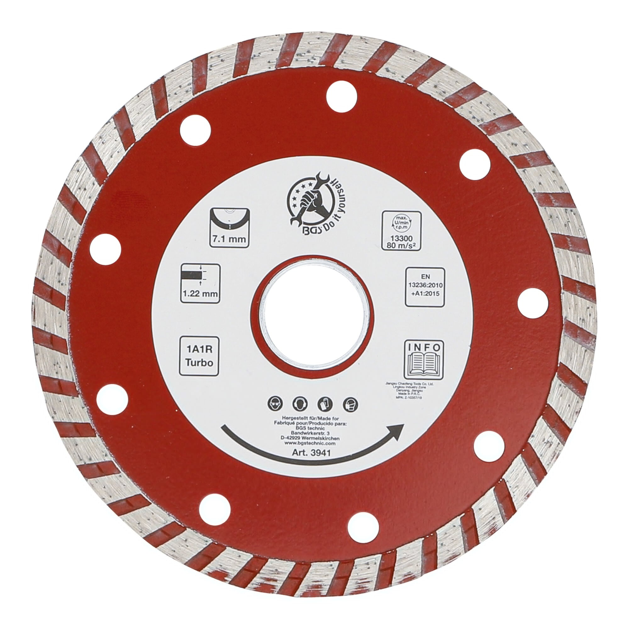 BGS Do it yourself Turbo-Trennscheibe Ø 115 mm