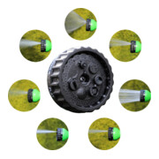 BGS Do it yourself Tuyau d'eau textile flexible avec douchette de jardin à 7 fonctions 7,5 - 22 m-5