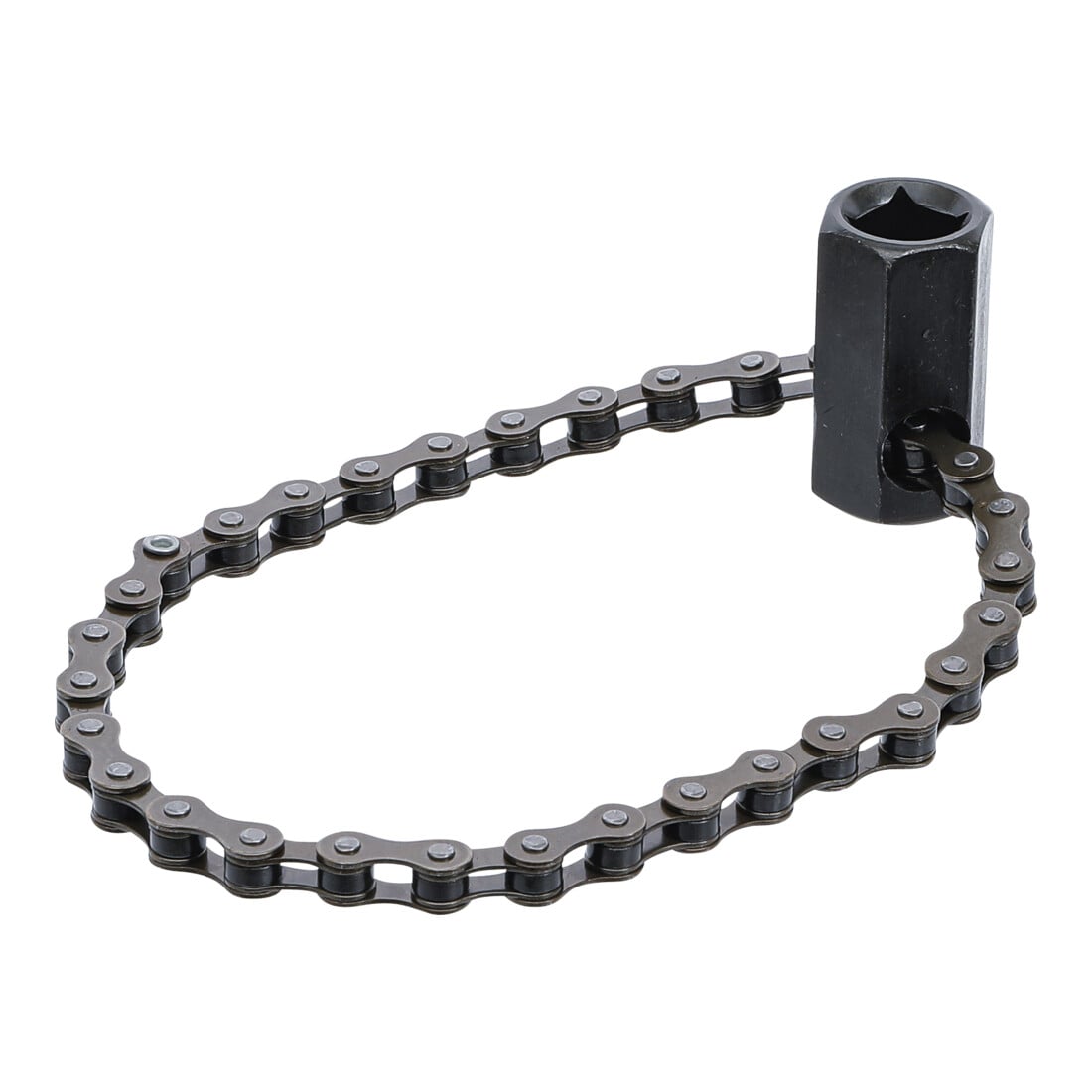 BGS Do it yourself Universal-Ölfilter-Kettenschlüssel Antrieb Innenvierkant 12,5 mm Ø 100 mm