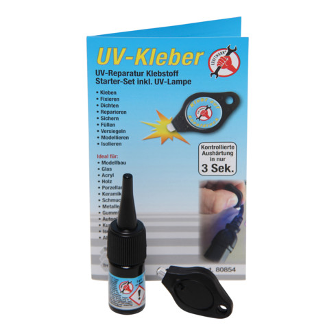 BGS Do it yourself UV-Kleber inkl. UV-Lampe Flasche 3 g