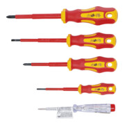 BGS Do it yourself VDE elektrische schroevendraaierset sleuf/kruisgleuf 5 dlg.-2