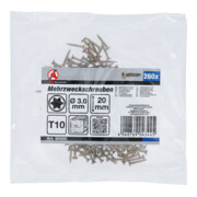 BGS Do it yourself Viti multiuso, TX T10, 3,0 x 20mm, 260pz.-3