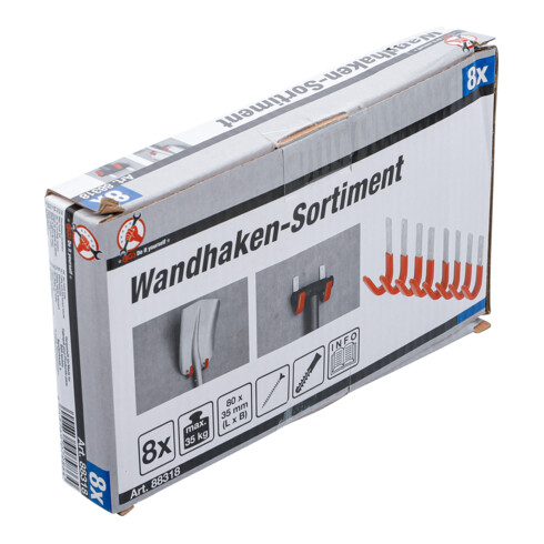 BGS Do it yourself Wandhaken-Satz 8-tlg.
