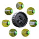 BGS Do it yourself Wasserschlauch Textil flexibel mit Garten-Handbrause mit 7 Funktionen 7,5 - 22 m-5
