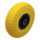 BGS Do it yourself wiel voor kruiwagen/bollard truck PU, geel/zwart 260 mm-1