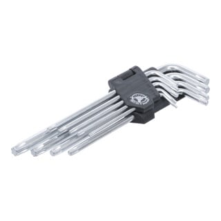 BGS Do it yourself Winkelschlüssel-Satz lang T-Profil (für TX) T10 - T50 9-tlg.