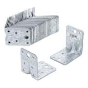 BGS Do it yourself Winkelverbinder 80937-25, mit Sicke, 70 x 70 x 55 x 2,5 mm, Spar-Pack, 25 Stück-1