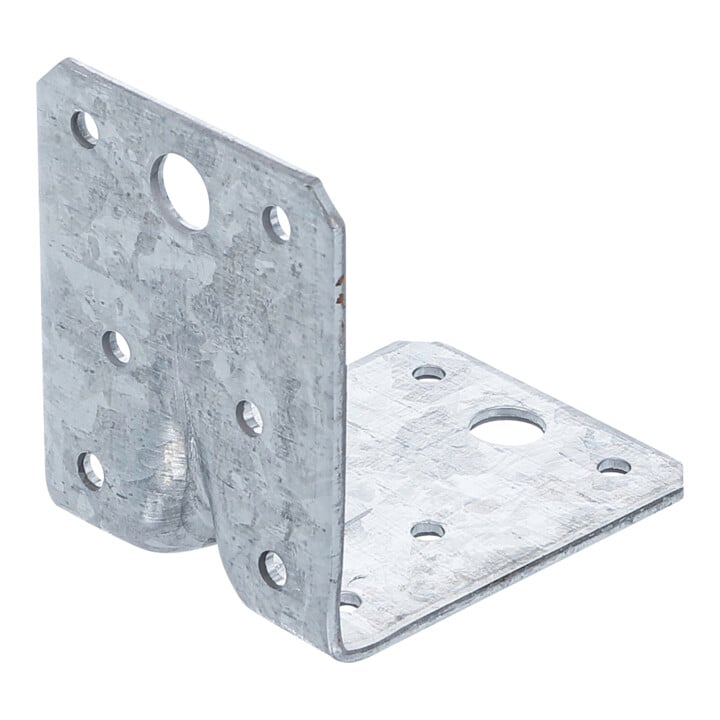 BGS Do it yourself Winkelverbinder 80937-25, mit Sicke, 70 x 70 x 55 x 2,5 mm, Spar-Pack, 25 Stück
