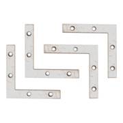 BGS Do it yourself L-beugel 75 x 75 x 12 mm 4-delig.