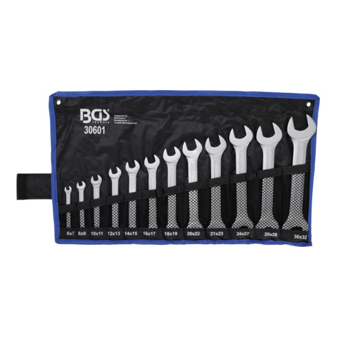 BGS Doppel-Maulschlüssel-Satz SW 6 - 32 mm 12 teilig