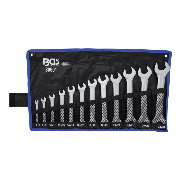 BGS Doppel-Maulschlüssel-Satz SW 6 - 32 mm 12 teilig