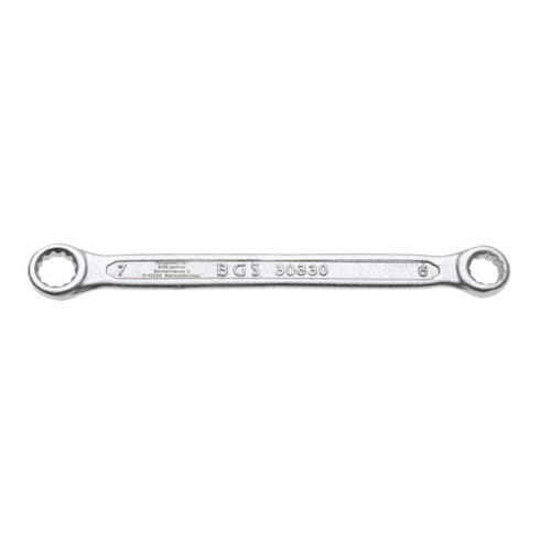 BGS Doppel-Ringschlüssel 30330, extra flach, SW 6 x 7 mm