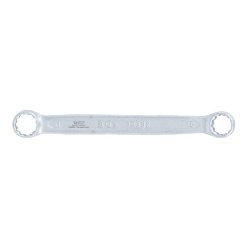 BGS Doppel-Ringschlüssel 30332, extra flach, SW 10 x 11 mm