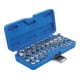 BGS Doppenset E-profiel aandrijving vierkantaandrijving 6,3 mm (1/4") / 12,5 mm (1/2") SW E4 - E24 28 dlg.