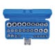 BGS Doppenset E-profiel aandrijving vierkantaandrijving 6,3 mm (1/4") / 12,5 mm (1/2") SW E4 - E24 28 dlg.