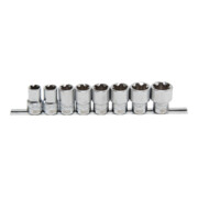 BGS Doppenset T-profiel Plus (voor TX Plus) aandrijving vierkantaandrijving 12,5 mm (1/2 inch) SW 18EP - 32EP 8 delig