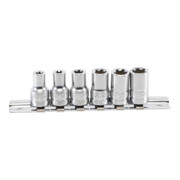 BGS Doppenset T-profiel Plus (voor TX Plus) aandrijving vierkantaandrijving 6,3 mm (1/4 inch) SW 6EP - 12EP 6 delig