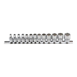 BGS Doppenset zeskant 6,3 mm (1/4 inch) SW 4 - 14 mm, 13 dlg.