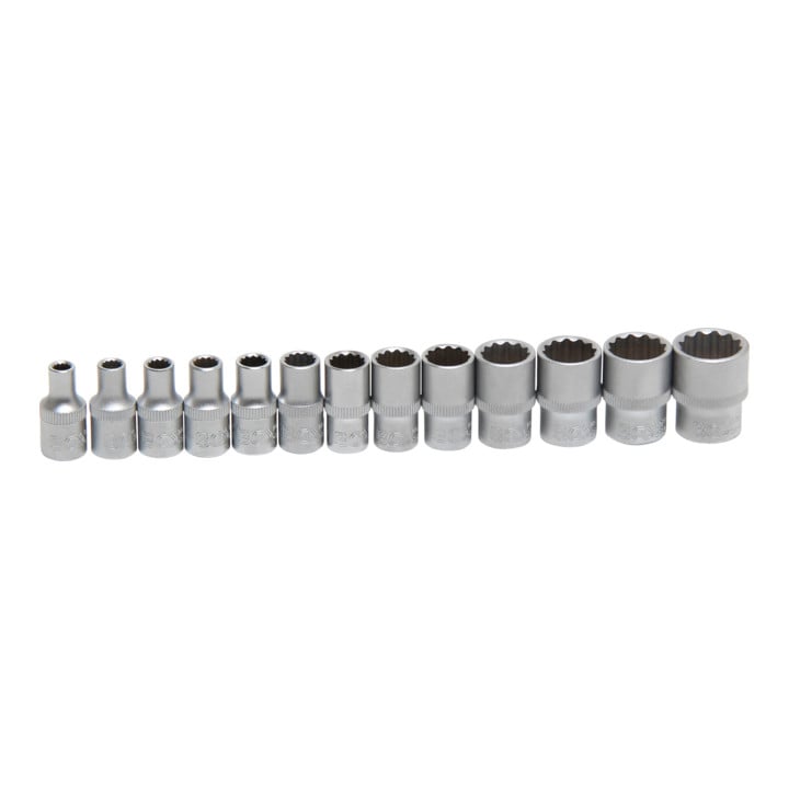 BGS Doppenset zeskant 6,3 mm (1/4 inch) SW 4 - 14 mm, 13 dlg.