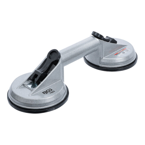 BGS Doppia ventosa ingomma alluminio, Ø115mm