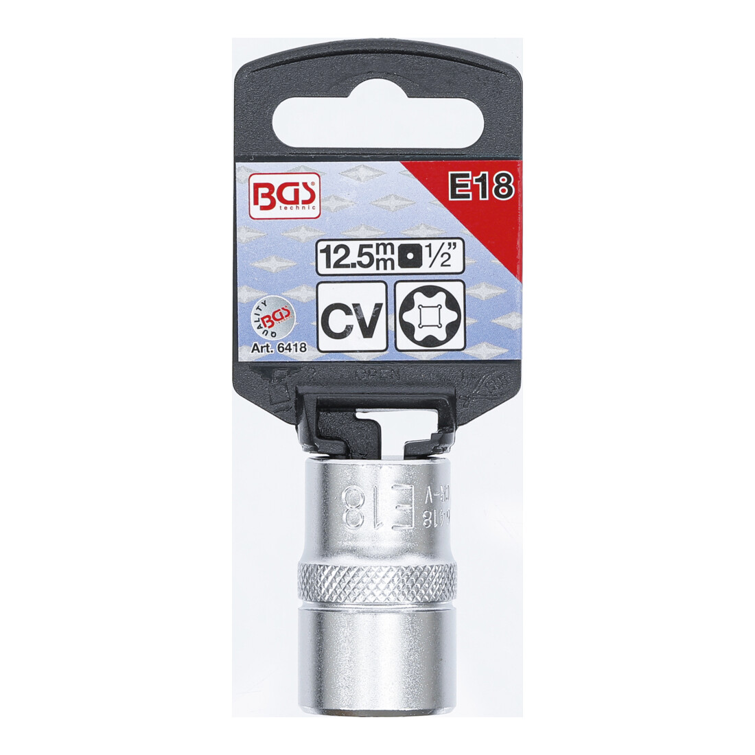 BGS Dopsleutel E-profiel | 12,5 mm (1/2") | E18