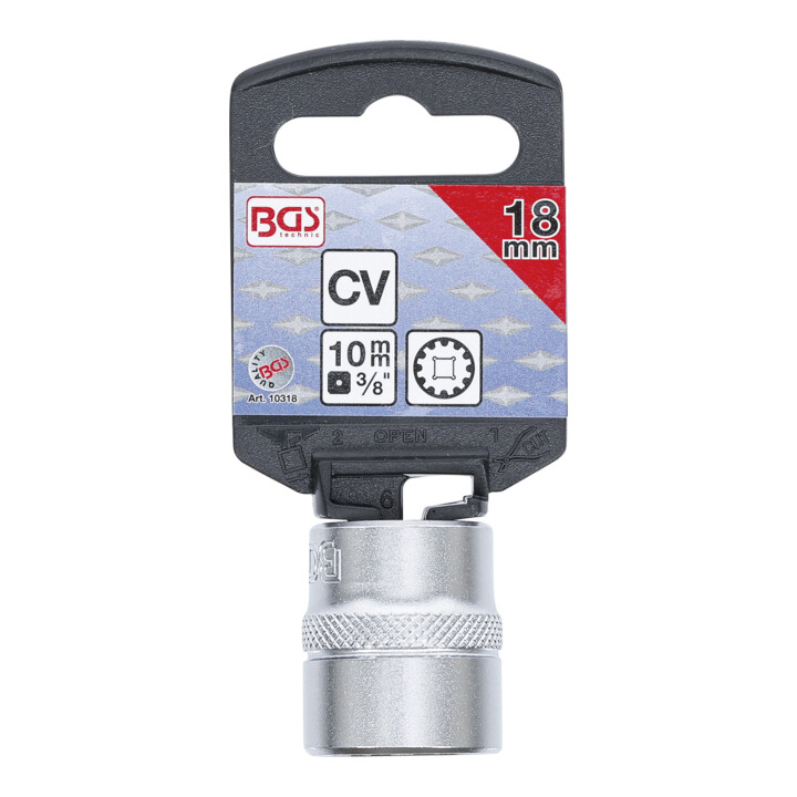 BGS Dopsleutel Gear Lock | 10 mm (3/8") | 18 mm