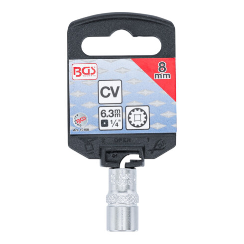 BGS Dopsleutel Gear Lock | 6,3 mm (1/4") | 8 mm